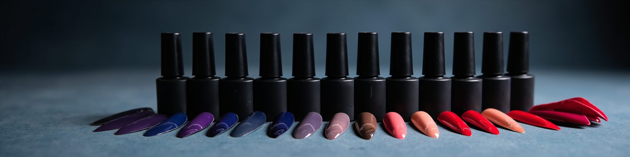Gel polish shades and colour swatches in the CZ library