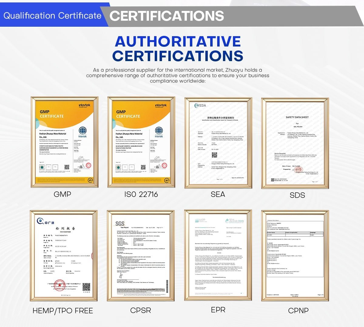 CZ certification overview