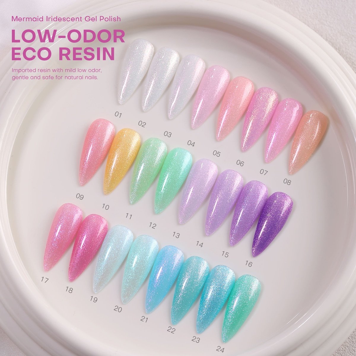 CZ 24-Color Mermaid Iridescent Gel Polish image 6