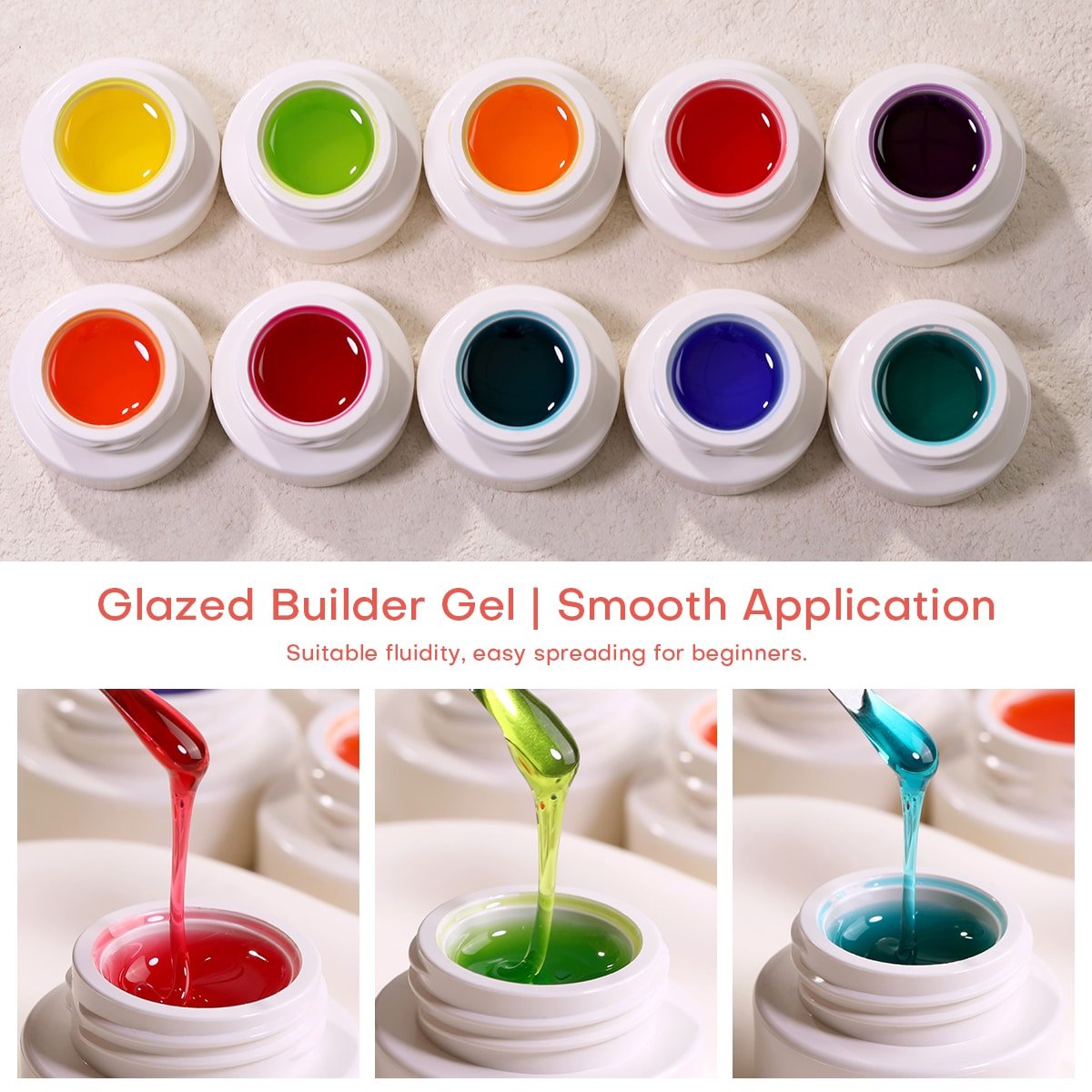 The Glazed Builder Gel Collection: 36 Premium Shades for Flawless Nail Architecture image 3