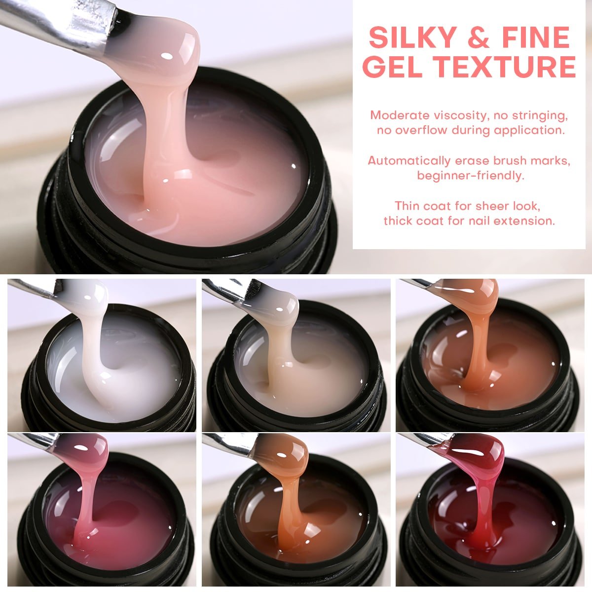The CPSR Collection: 36-Color Semi-Transparent Builder Gel image 3