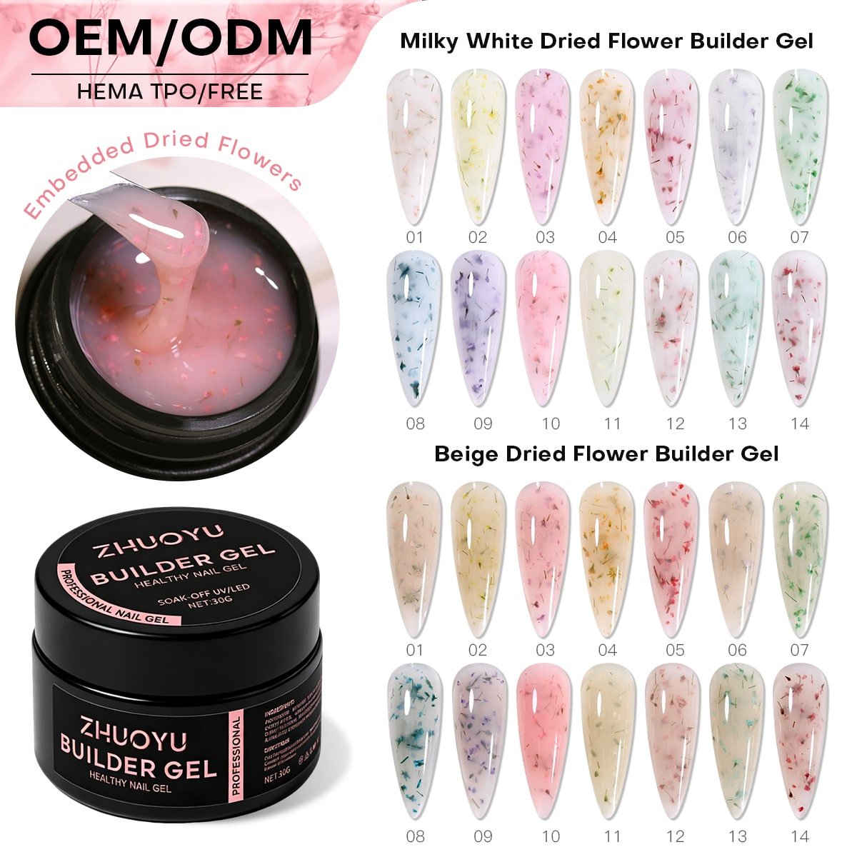 28 Color Flower Builder Gel Collection