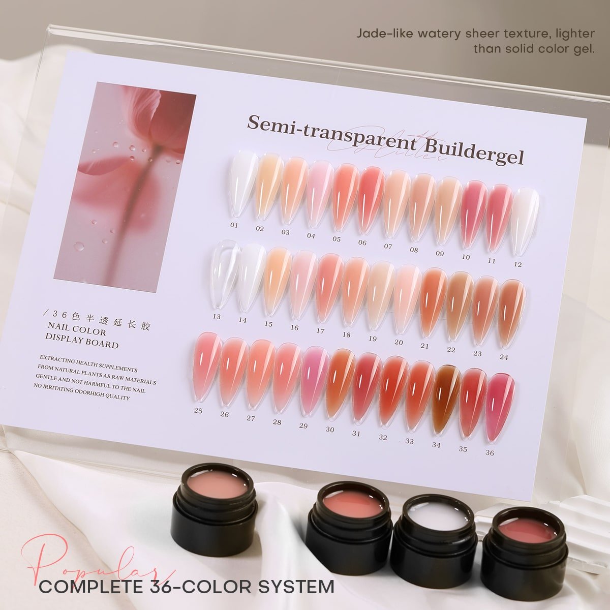 The CPSR Collection: 36-Color Semi-Transparent Builder Gel image 2