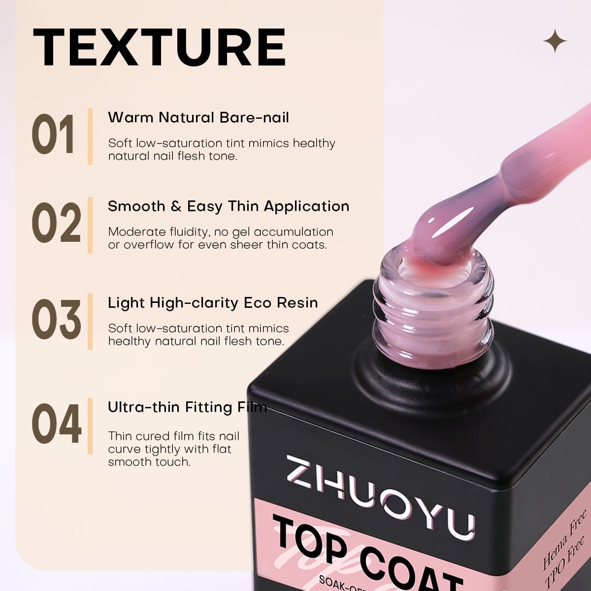 12-Color Nude Top Coat Gel image 5